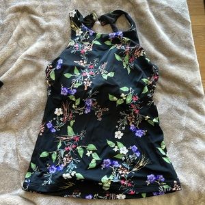 Athleta swim top floral